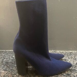Sol Sana  Danni Navy Blue Sock Boots Size 10